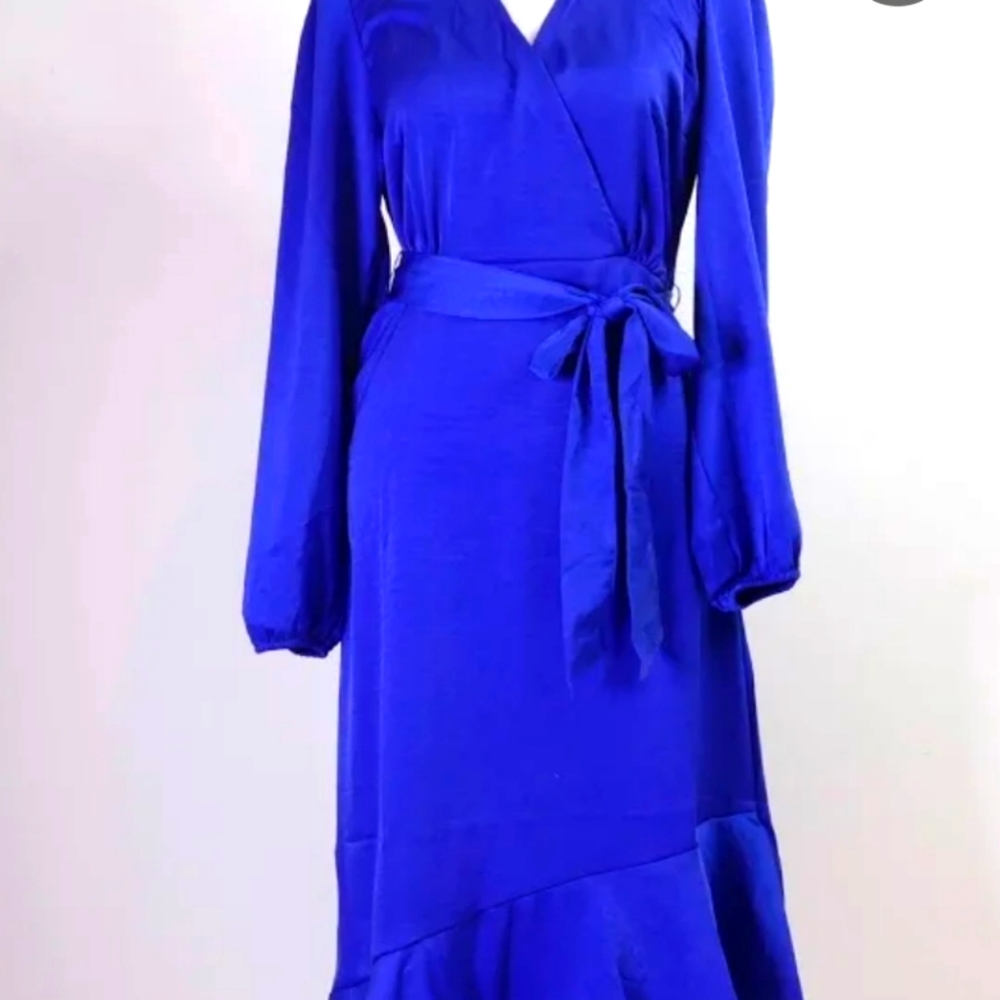 Lucky Brand Blue Midi Dress